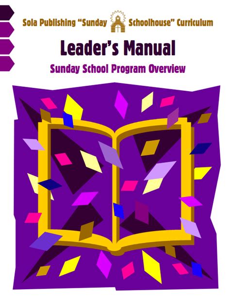 Sola Sunday School Archive Sunday Schoolhouse Leaders Manual