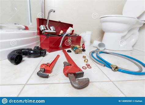Plumbing Constraction Tools Stock Image Image Of Renovate Repair