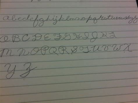 A Sample Of My Cursive Inspired By The Report That The Int Flickr