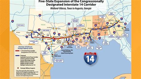 Interstate 14 Is Planned To Link Together Military Bases And Provide