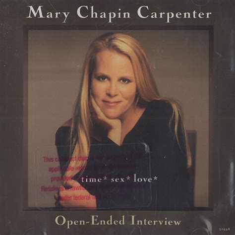 Mary Chapin Carpenter Timesexlove Open Ended Interview Us Promo Cd