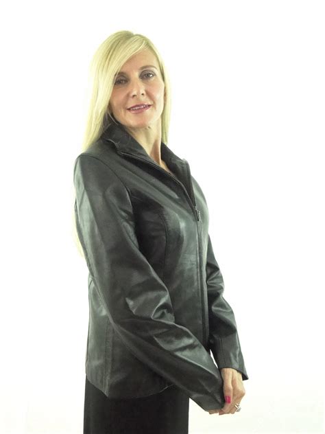 Ladies Short Black Leather Jacket by Radford Leathers
