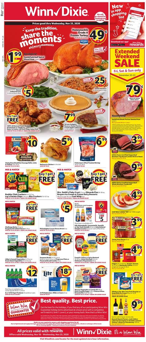 Winn Dixie Current weekly ad 11/18 - 11/25/2020 - frequent-ads.com