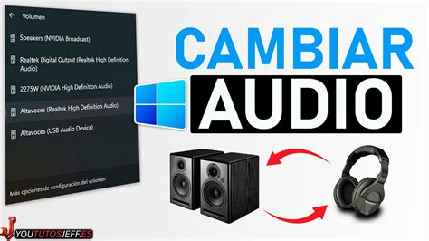 Cambiar El Audio Entre Altavoces Y Auriculares En Windows 11 🔵 Youtube