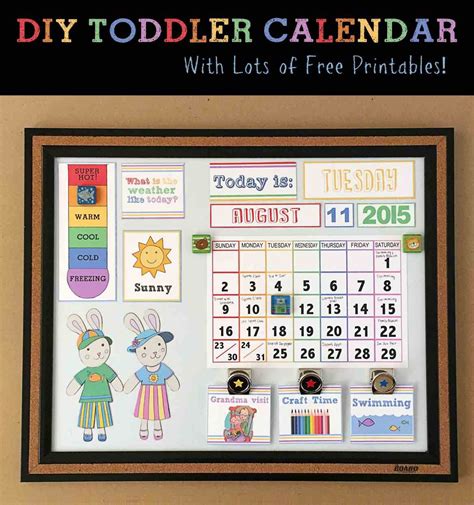 Diy Childrens Calendar By A U B R E Y Toddler Calendar