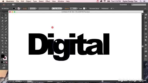 How To Create Outlines In Adobe Illustrator Convert Text To Shapes