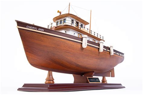 Seacraft Gallery Tugboat Cheryl Ann 53cm Handcrafted Wooden Model Ship