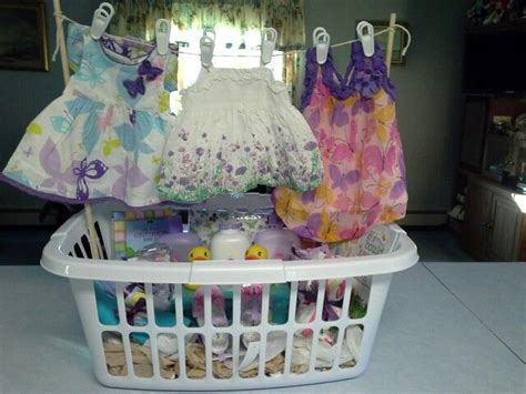 For shirts and onesies, simply fold in the sleeves and roll the garment into a cylinder. Baby Laundry Gift Basket | Gift Ideas | Pinterest ...