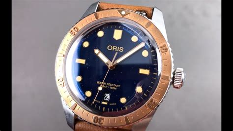 Oris Divers Sixty Five Stainless Steelbronze Dive Watch 733 7707