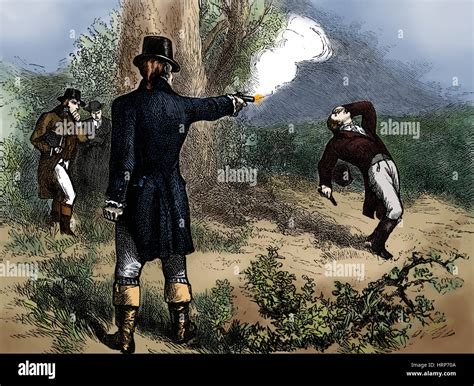 Burr Hamilton Duel 1804 Stock Photo Alamy