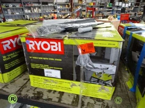 Ryobi Rts10g 10in Table Saw With Stand Roller Auctions