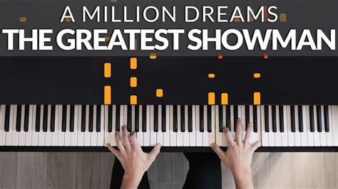 A Million Dreams The Greatest Showman Tutorial Of My Piano Cover