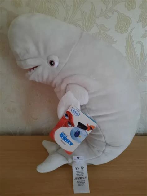Disney Store Bailey Beluga Whale Finding Nemo Dory Soft Plush Toy Tag