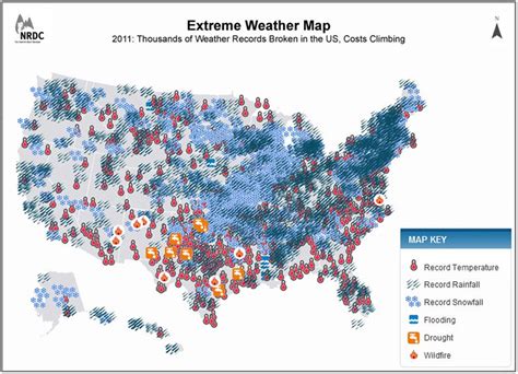 Map Of The Day All The Extreme Weather Events In 2011 Business Insider