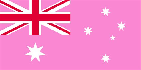 australia pink flag