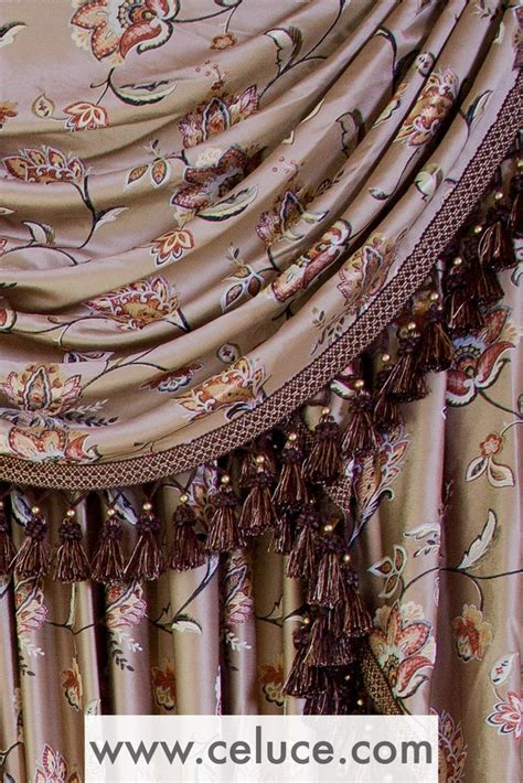 Elegant Curtains Drapes Curtains Rococo Swags And Tails Bed Crown