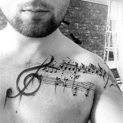 Music speaker tattoo for men: 80 Treble Clef Tattoo Designs For Men - Musical Ink Ideas ...