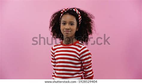 Smiling African American Girl Looking Camera Stock Photo 1928529404