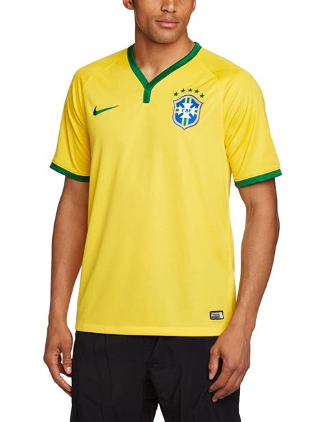 Nike Brazil Home Soccer Jersey 2014 Yellow L Clothing