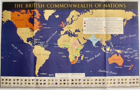 Propaganda Map The British Commonwealth Of Nations Barnebys