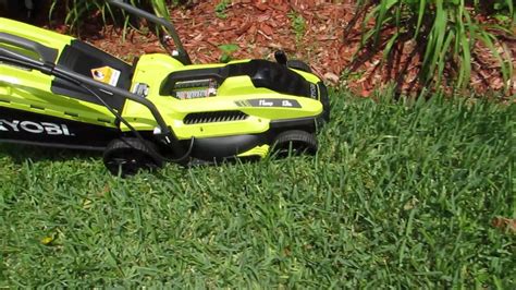 Ryobi In Corded Electric Walk Behind Push Mower Short Demo Youtube