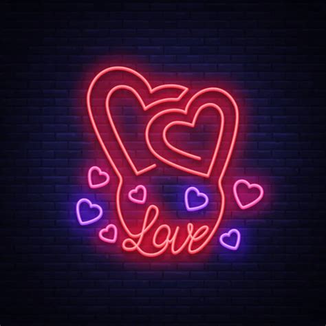Love Wins Neon Text Vector Love Wins Neon Sign Design Template Modern Trend Design Night