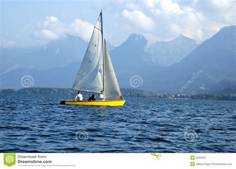 Sailboat On A Lake Royalty Free Stock Photography Image