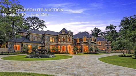 Luxury Houston Texas Mansion For Sale By Absolute Auction - YouTube