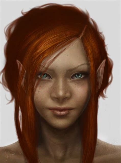 The Elves Nordic World Redhead Art Character Portraits Elves Fantasy