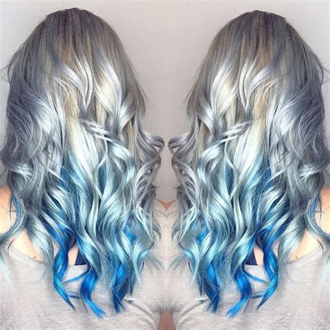 This Icy Blue Color Melt Was Done By The Talented 17westhair Color