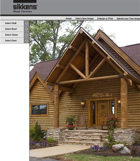 What do you use your log cabin for? Design your own luxurious log cabin. Change the #roof # ...