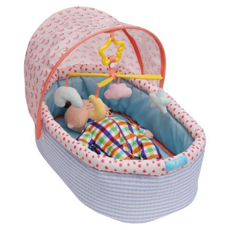 Manhattan Toy Stella Soft Crib With Removable Canopy And Mobile For 12
