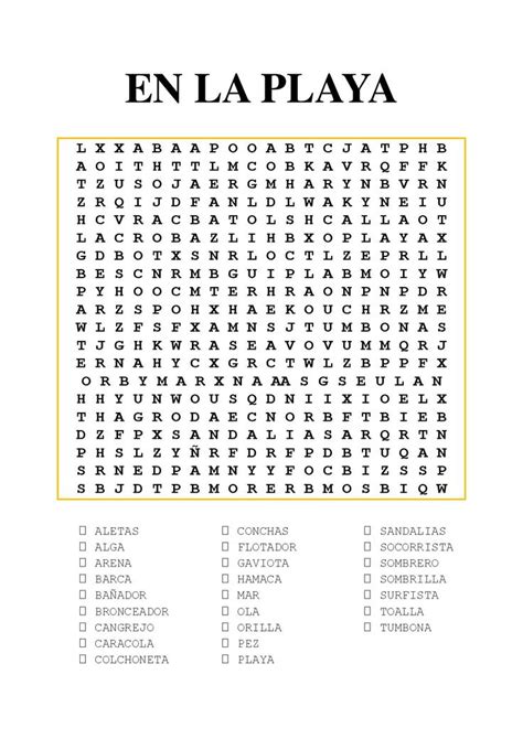 Maybe you would like to learn more about one of these? 31 best Word Searches in Spanish | Sopas de letras en ...
