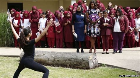 Education Key Michelle Obama Tells London Schoolgirls Bbc News