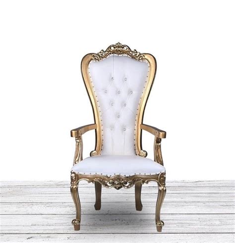 Wedding Throne Hand Carved Gold And White Arm Chair Rent All Plaza Of