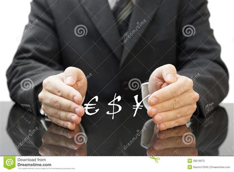 Businessman S Protecting Investment In Currency Stock Image - Image of currency, insurance: 38216673
