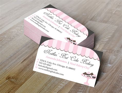 15% off with code zazpartyplan. DIY Do-It-Yourself Bakery Business Card Design Editable | Etsy