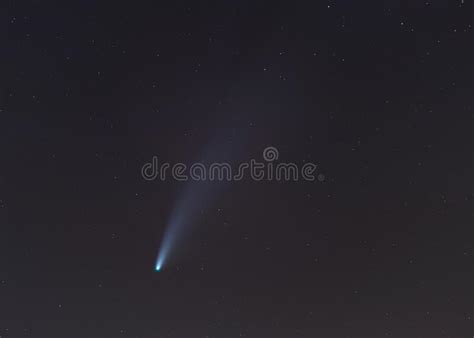 Comet Neowise In The Night Sky Stock Image Image Of Astronomy Bright
