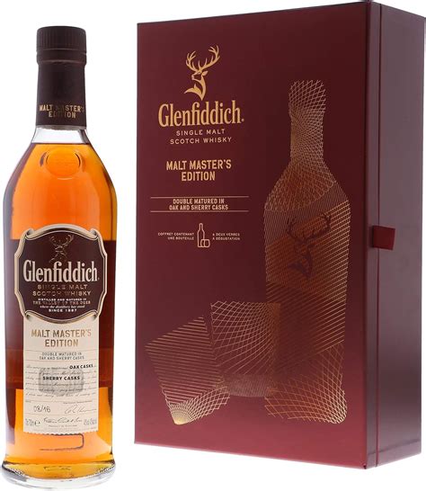 Whisky Glenfiddich Malt Masters Edition Coffret 2 Verres 70cl 43° à 58