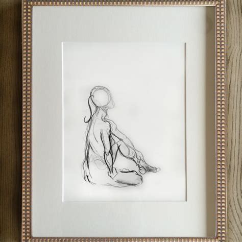 Nude Life Drawing Etsy