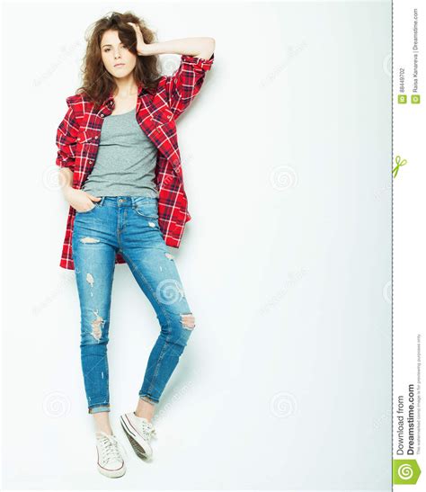 Lifestyle Fashion And People Concept Full Body Young