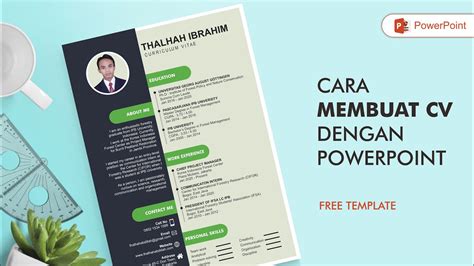 Professional curriculum vitae powerpoint template. FREE TEMPLATE | Membuat CV yang Menarik di Powerpoint ...
