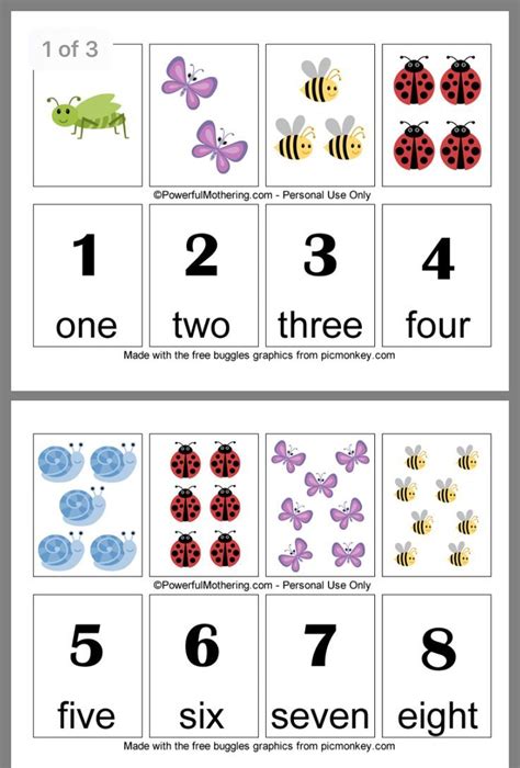 Number Flash Cards Printable Flash Cards Educational Flash Cards