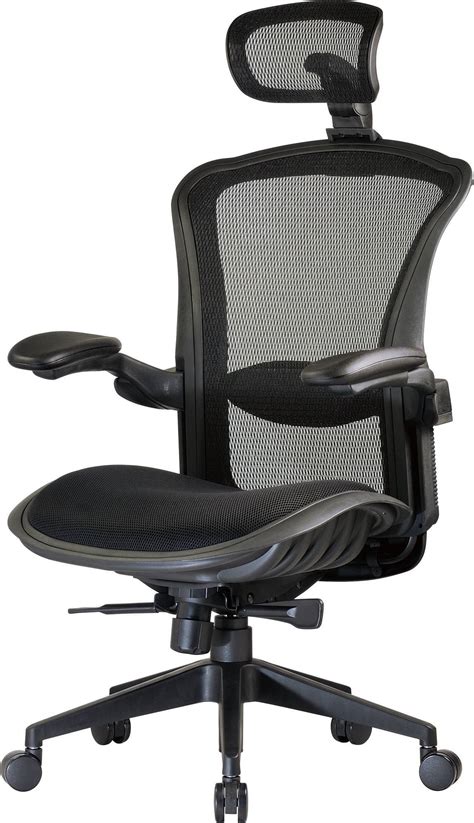Ergonomic Computer Chair With Mesh Back Contoured Foam Seat And Headrest