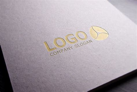 Download Gold Stamping Logo MockUp | Logo mockup, Free logo mockup, Mockup free psd