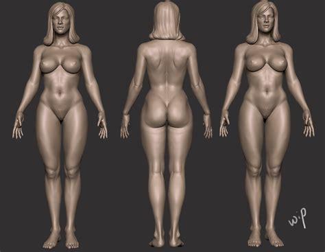 Woman Nude Sculpting Wip Zbrushcentral