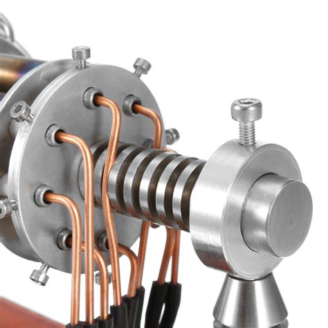 A Fully Functional 16 Cylinder Stirling Engine Model Butane Powered