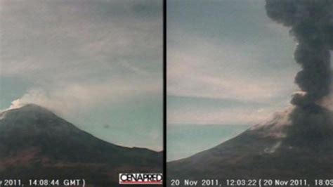 Registra El Popocatépetl Fuerte Exhalación La Silla Rota