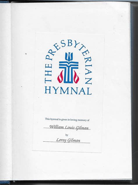 The Presbyterian Hymnal Hymns Psalms And Spiritual Songs Etsy