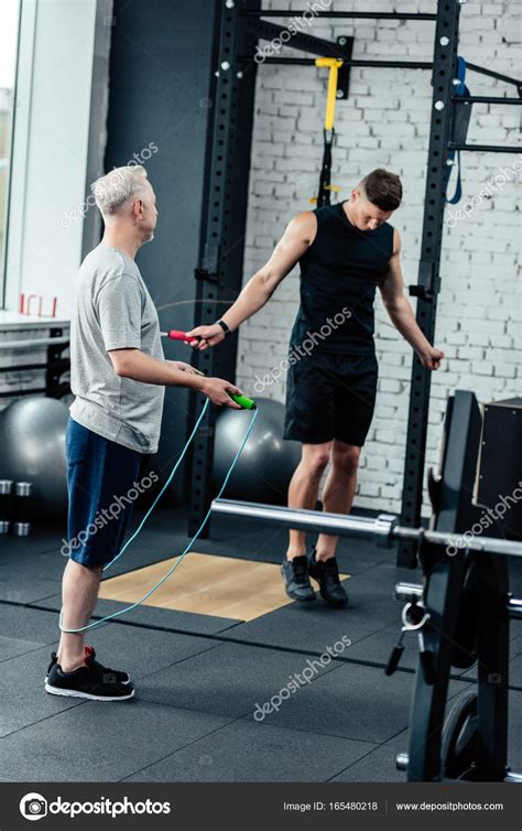 Sportsmen Training With Skipping Rope — Free Stock Photo
